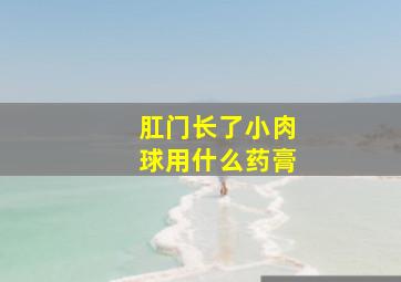 肛门长了小肉球用什么药膏