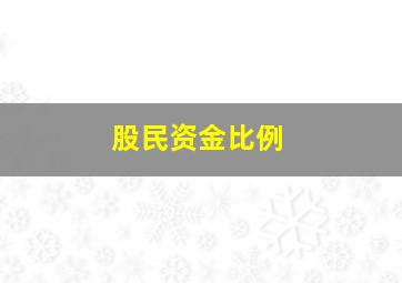 股民资金比例