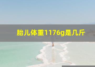 胎儿体重1176g是几斤