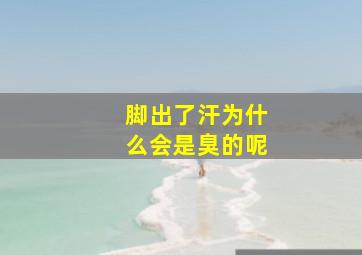 脚出了汗为什么会是臭的呢