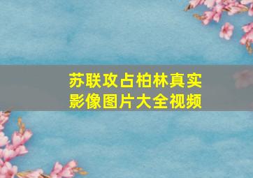 苏联攻占柏林真实影像图片大全视频