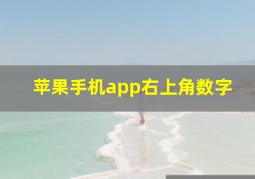 苹果手机app右上角数字