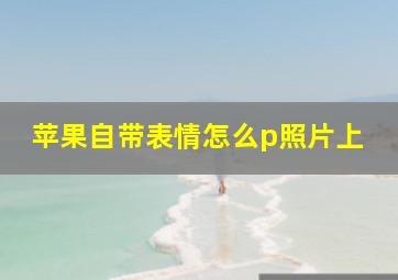 苹果自带表情怎么p照片上