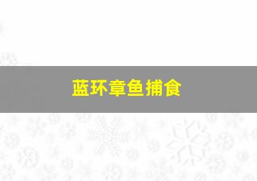 蓝环章鱼捕食