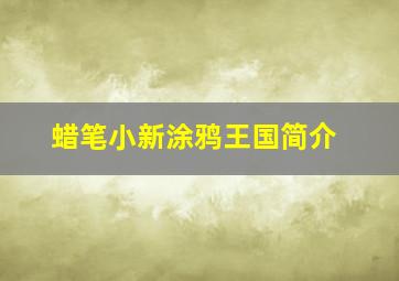 蜡笔小新涂鸦王国简介