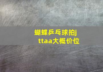 蝴蝶乒乓球拍jttaa大概价位