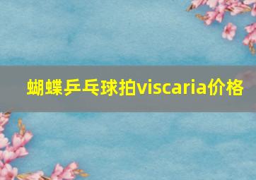 蝴蝶乒乓球拍viscaria价格