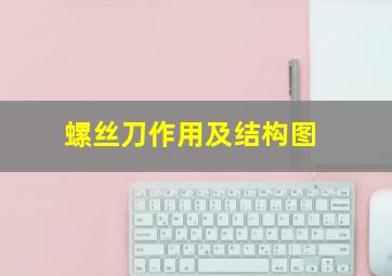 螺丝刀作用及结构图