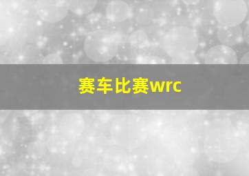 赛车比赛wrc