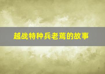 越战特种兵老蔫的故事