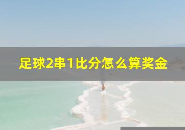 足球2串1比分怎么算奖金