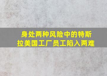 身处两种风险中的特斯拉美国工厂员工陷入两难