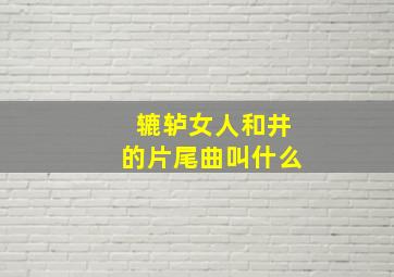 辘轳女人和井的片尾曲叫什么