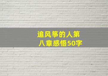 追风筝的人第八章感悟50字