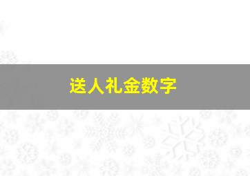 送人礼金数字