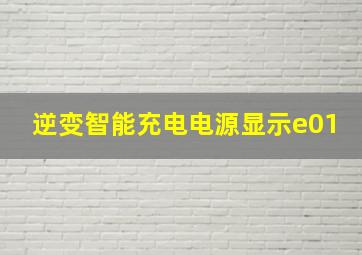 逆变智能充电电源显示e01