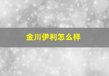 金川伊利怎么样