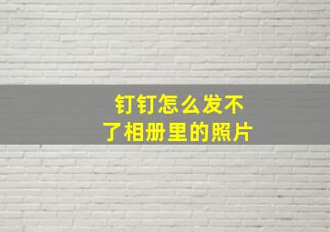 钉钉怎么发不了相册里的照片