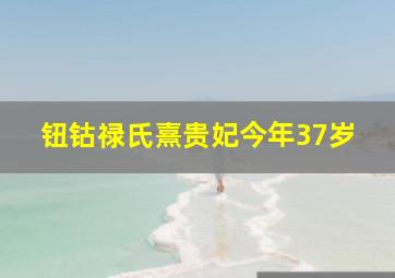 钮钴禄氏熹贵妃今年37岁