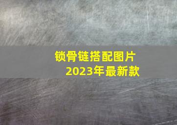 锁骨链搭配图片2023年最新款