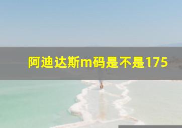 阿迪达斯m码是不是175