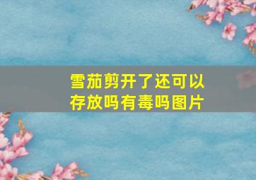 雪茄剪开了还可以存放吗有毒吗图片