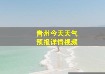 青州今天天气预报详情视频