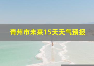 青州市未来15天天气预报