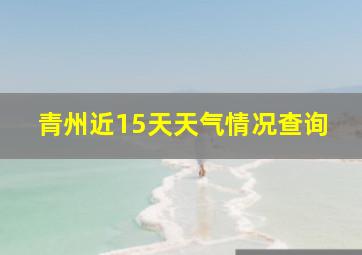 青州近15天天气情况查询