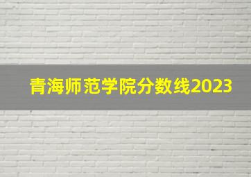 青海师范学院分数线2023