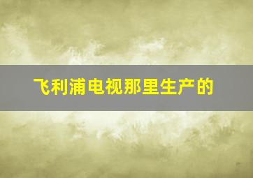 飞利浦电视那里生产的