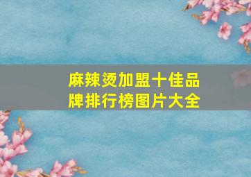 麻辣烫加盟十佳品牌排行榜图片大全