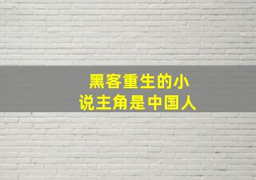 黑客重生的小说主角是中国人