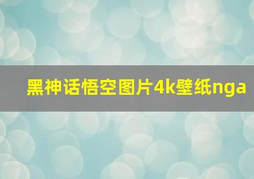 黑神话悟空图片4k壁纸nga